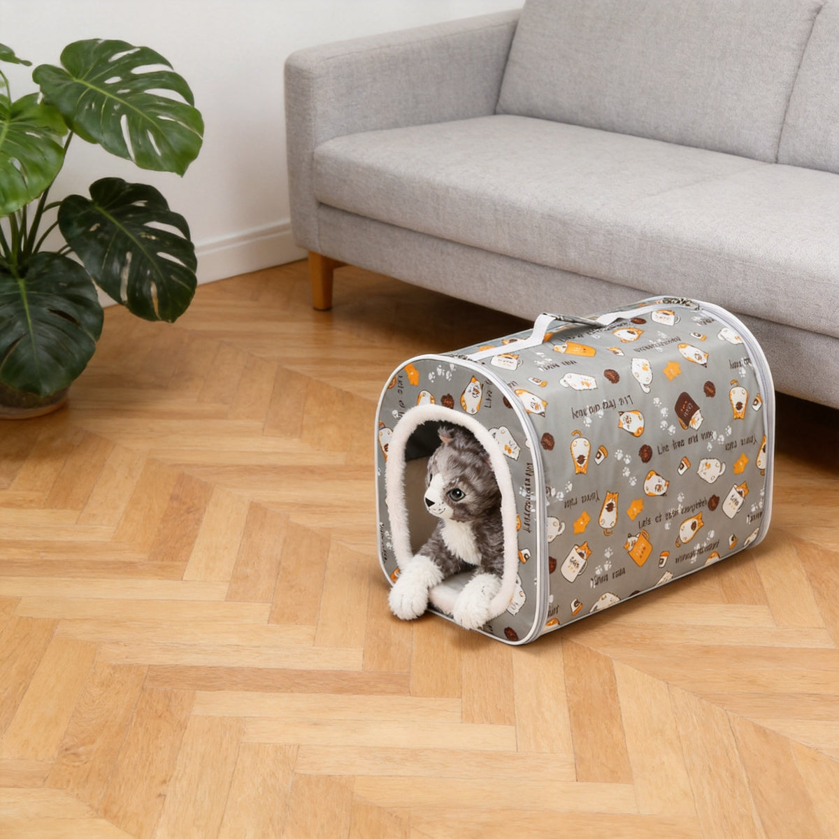 Waterproof Outdoor Cat House Winter Warm Thickened Pet Bed Enclosed Dog Shelter
