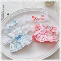 Doll Clothes Set for 10cm Dolls - Pink Plaid or Blue Plaid Outfits