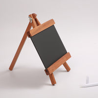 Wooden Mini Chalkboard Sign for Cafe & Retail Display, Freestanding Blackboard for DIY Art & Price Listing