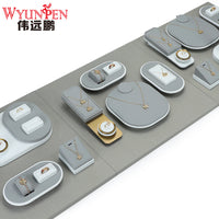 Weiyuanpeng Premium PU Jewelry Display Set for Necklaces, Bracelets, and Rings