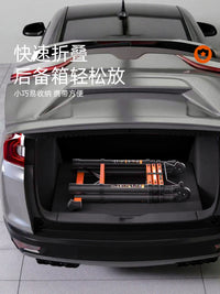 Lanjing Carbon Steel Telescoping A-Frame Ladder, Foldable Multi-functional Thickened Portable Engineering Lifting Stair Ladder for Home Use