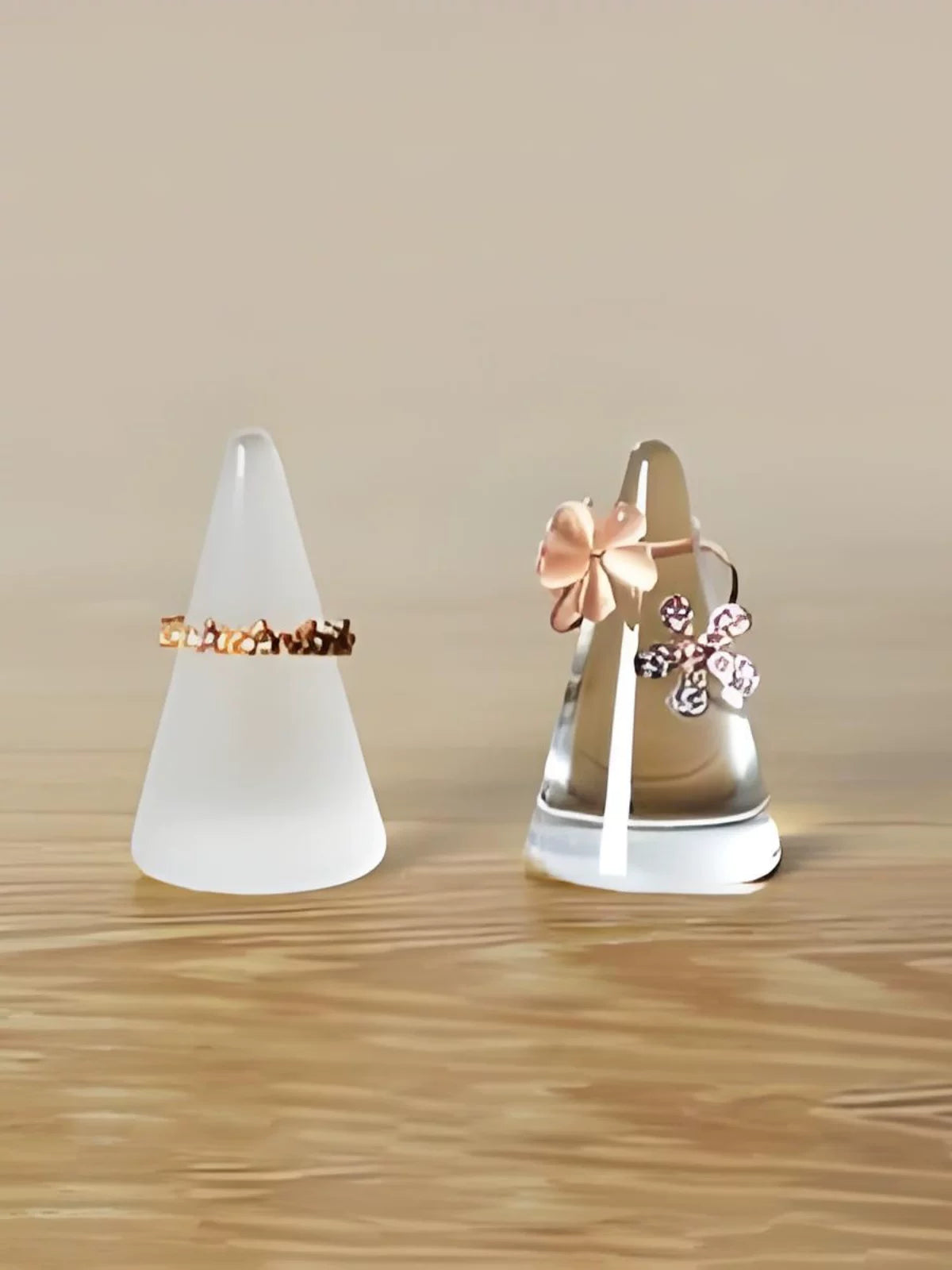 Minimalist Glass Jewelry Display Tray for Rings, Necklaces, and Earrings