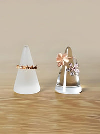 Minimalist Glass Jewelry Display Tray for Rings, Necklaces, and Earrings