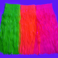 50cm Fluorescent Tinsel Skirt for Dance Performance & Halloween Neon Party Decor