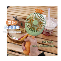 Cartoon Manual Press Mini Fan Portable Fruit Spray Handheld Fan