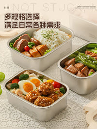 Microwaveable 304 Stainless Steel Lunch Box Set with Insulated Bag and Cutlery for Office