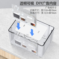 Commercial Countertop Tissue Box with Spring, Large Capacity Dispenser for Restaurants