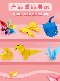Origami Paper Squares for Kids, Assorted Colors, Crafting and Paper Cutting
