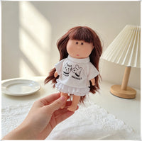 14cm Doll Clothes Set for Potato Dolls - T-Shirt, Cake Skirt, Pajamas