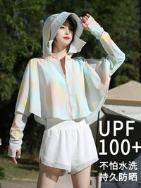 Women's Quick-Dry UV Protection Ice Silk Sun Protection Cape for Outdoor Summer