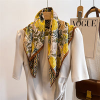 2024 Autumn/Winter Double-Sided Velvet Cotton Scarf