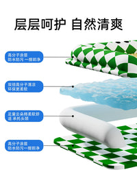 Pet Cooling Mat with Neck Support for Small to Medium Dogs and Cats, Washable and Waterproof