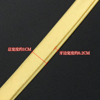 1cm Satin Bias Tape Trim for Cheongsam and Apparel Edging, Iron-Free Ribbon