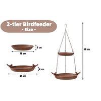 Hanging Bird Bath Feeder for Garden Patio Decoration