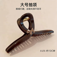 Cute Smiley Face Hair Claw Clip for Women, Large Back Head Hair Styling Shark Clip, Ins Style Trendy Hair Accessories