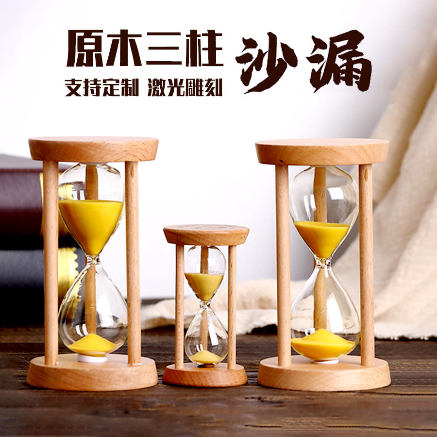 Wooden Hourglass Timer 1-30 Minutes for Kids and Home Decor