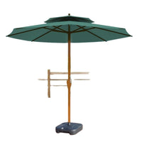 Outdoor Patio Umbrella with Center Pole, Large Sunshade for Garden, Commercial Use