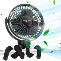 Octopus Stroller Fan with Large Capacity Battery, Portable Handheld USB Mini Fan for Dorm and Travel