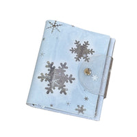 Ins Style Glitter Snowflake M5 Loose-Leaf Notebook PVC Soft Cover Diary Card Holder
