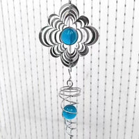 Dream Catcher Mandala Wind Chime DIY Kit with Rotating Butterfly Pendant for Indoor/Outdoor Decor
