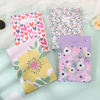 A5 Hardcover Floral Notebook with Lined Pages
