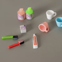Miniature Dollhouse Bathroom Accessories Set