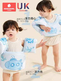 Kids' Swim Vest with Arm Floats for Toddlers and Children 3-6+ Years, Buoyancy Aid for Swimming