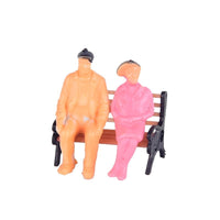 Miniature Seated Figures for Architectural Model Making, Multi-Scale Painted People