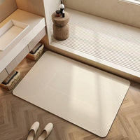 Diatomaceous Earth Bath Mat Quick Dry Non-Slip Absorbent Floor Mat for Bathroom Entryway
