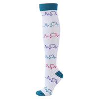 200-Needle Nylon Compression Socks for Sports, Strong Pressure Calf Support, Elastic Compression Stockings