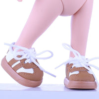 24cm Potato Doll Shoes - Leather, Canvas, Board, and German Trainer Styles