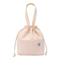 Japanese Style Large Capacity Insulated Lunch Bag with Drawstring Closure