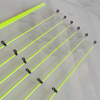 Fluorescent Solid Fishing Rod Tip Replacement with Guide Rings for Rock Fishing Rods
