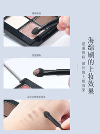 Portable Sponge-Tip Eyeshadow Brush with Replaceable Refills for Beginners