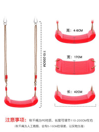 Kids Indoor Outdoor Swing Set with Hanging Rope and Seat for Sensory Training