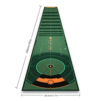 Indoor Golf Putting Practice Mat with Ball Return for Home and Office