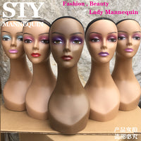 Female Mannequin Head for Wig Display and Storefront Exhibition