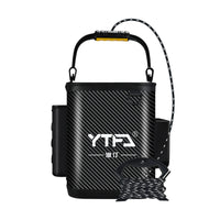 Portable Folding Fishing Bucket with Rod Holders and Side Pocket for Live Bait and Fish