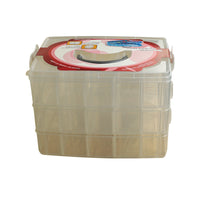 3-Layer Transparent PP Plastic Storage Box for Jewelry, Toys, Hardware, and Fishing Gear