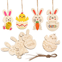 Easter Wooden Ornaments for DIY Party & Holiday Decor
