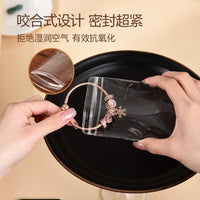 PVC Anti-Tarnish Sealed Jewelry Storage Bags, Transparent Zip Pouches for Earrings, Necklaces, and Accessories