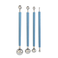 10-Piece Pottery Clay Sculpting Tool Set with Wooden Handle Dotting Pens