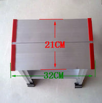 Thickened Aluminum Alloy Folding Ladder Stool for Car Washing and Household Use, A-Frame Ladder