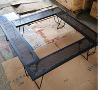 Portable Outdoor Fire Pit Table with Carry Bag for BBQ and Picnics