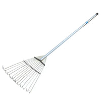 Garden Rake for Weeding and Leaf Collection, Agricultural Hand Tool for Lawn and Yard Maintenance