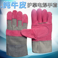 Welding Gloves Heat Resistant Cowhide Leather for Welders, Cut and Puncture Resistant Work Safety Gloves