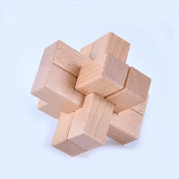 Adult Wooden Brain Teaser Puzzle Kongming Luban Lock