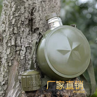 Portable Large Capacity Military Style 304 Stainless Steel Vacuum Insulated Water Bottle for Outdoor Travel and Training