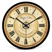 Aishida Nordic Silent Quartz Wall Clock for Living Room Decor