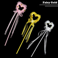 Kids' Heart Star Butterfly Fairy Wand with Wings for Girls' Performances